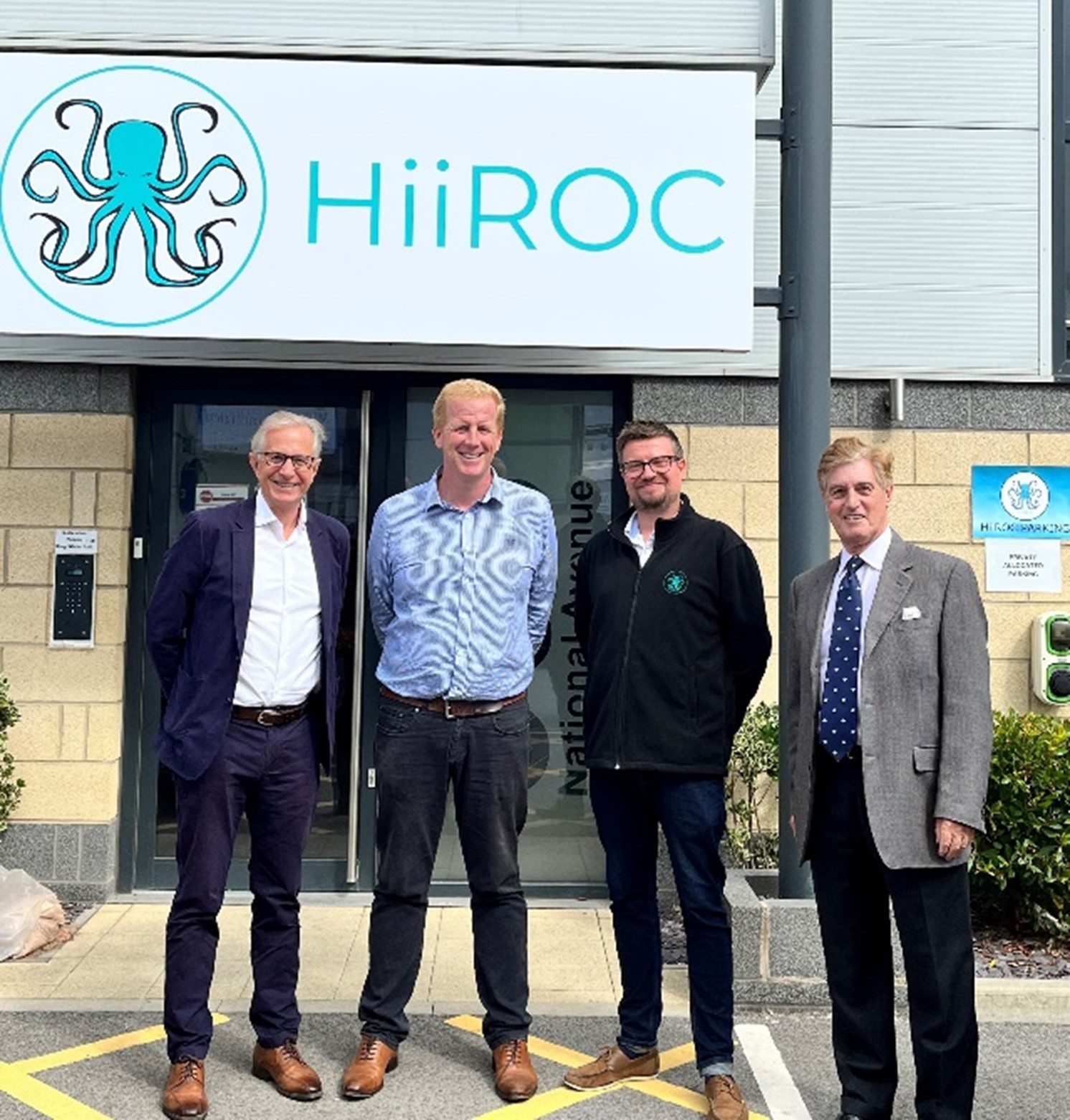 Left to Right; Stephen Savage (Deputy Chair of the HEY LEP Investment Panel), Tim Davies (Chief Executive Officer, HiiROC), Richard Scott (Operations Director, HiiROC) and James Newman OBE (Chair of the HEY LEP)